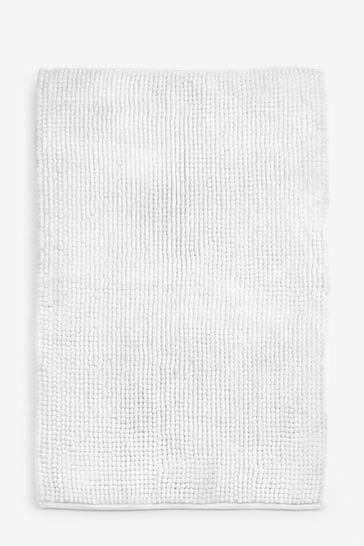 Large white online bath rug