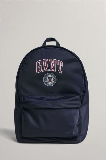 GANT Teen Boys Blue Crest Shield Backpack