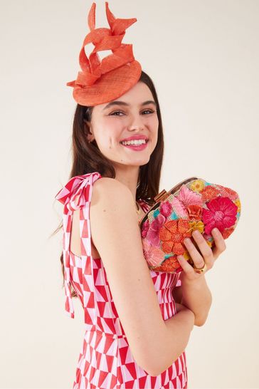 Buy Accessorize Pink 3D Floral Clipframe Bag from Next Denmark