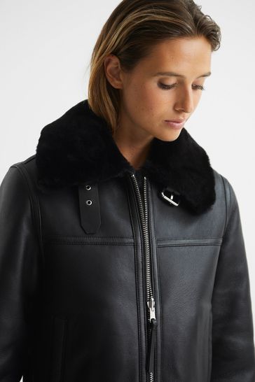 Reiss aviator clearance jacket womens