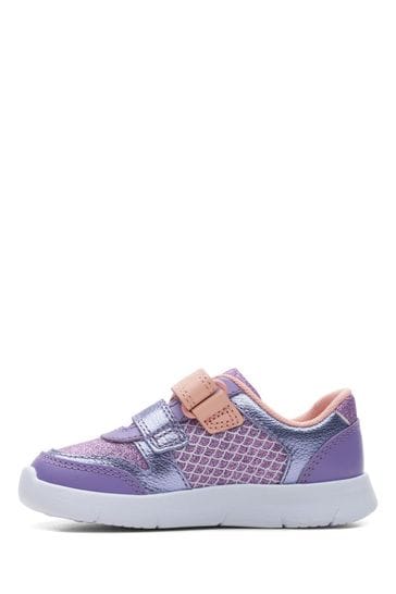 Buy Clarks Purple Multi Fit Toddler Metallic Glitter Unicorn
