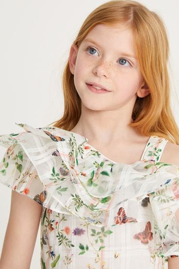 Buy Baker by Ted Baker White Floral Burnout Dress from Next Luxembourg