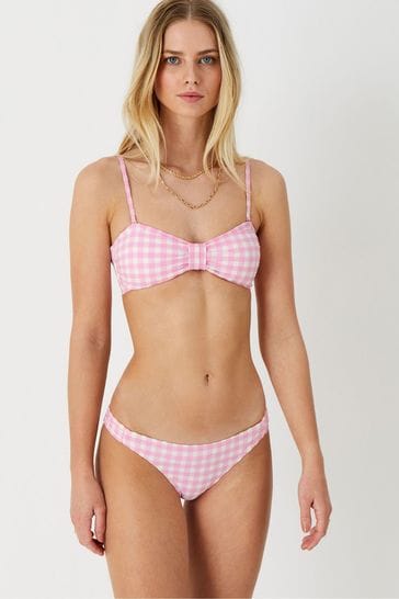 Accessorize Pink Gingham Bikini Briefs