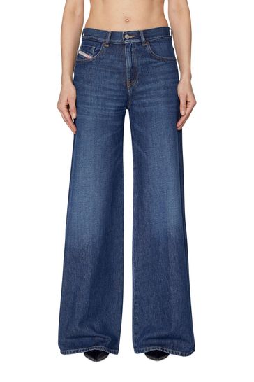 Buy Diesel Wide Leg Mid Blue Denim 1978 Jeans from Next Denmark
