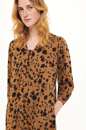 Whistles animal store print shirt dress