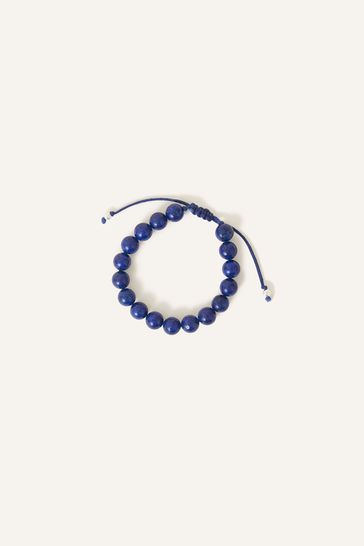Accessorize Blue Lapis Healing Stone Friendship Bracelet