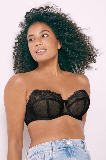 Buy Black DD+ Non Pad Strapless Bra from Next Luxembourg