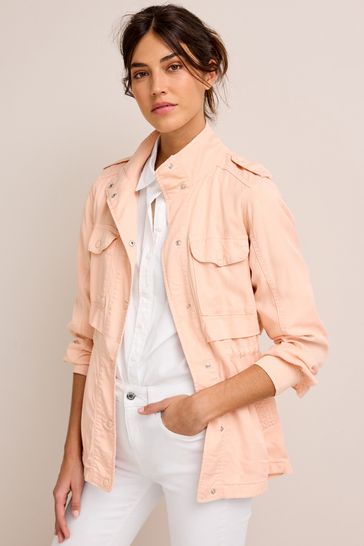 Orange utility jacket shop