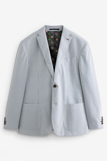 Mens white seersucker suit store