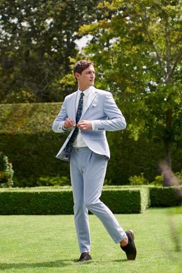 Light blue skinny store suit