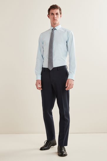 Buy Navy Blue Slim Fit Essential Suit Trousers from Next Ukraine