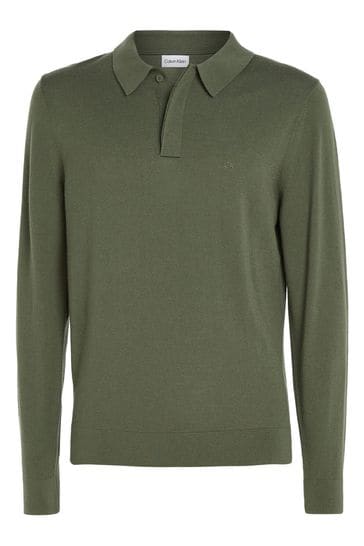 Merino wool polo sweater 2025