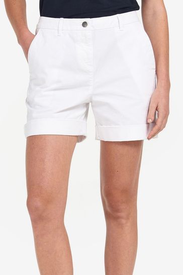 Ladies white on sale chino shorts