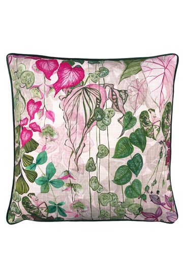 Riva Paoletti Blush Pink Veaderios Botanical Printed Cushion