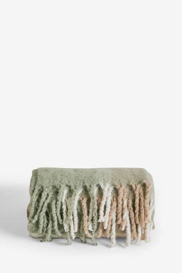 Green check throw deals