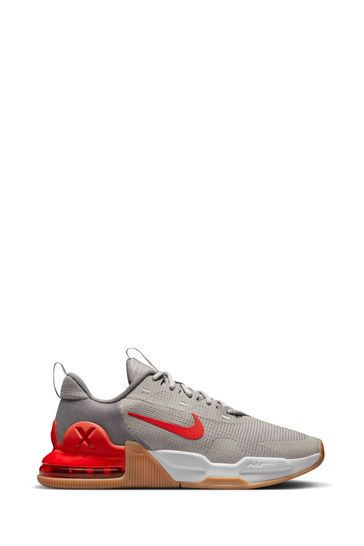 Nike Grey/Red Air Max Alpha 5 Training Trainers