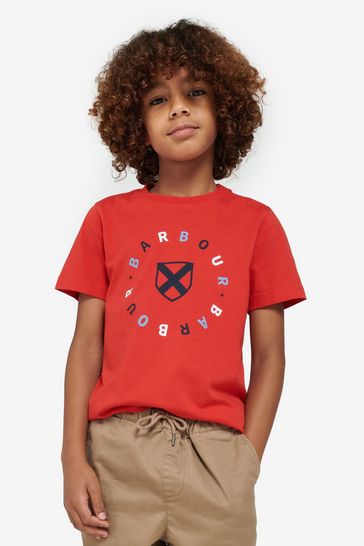 Barbour® Red Georgie Boys T-Shirt