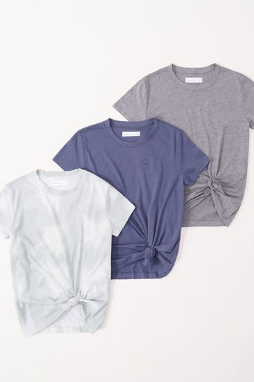 Abercrombie & Fitch Tie Front T-Shirt 3 Pack