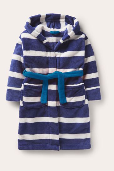 Boden Blue Cosy Dressing Gown