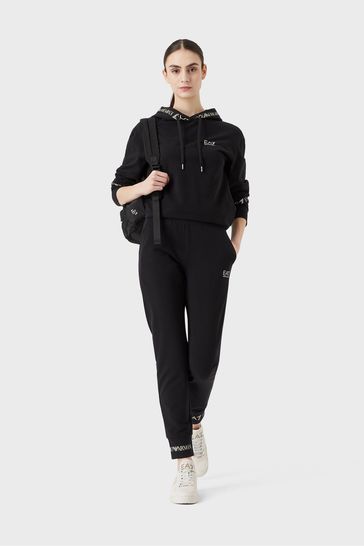 Emporio Armani EA7 Womens Extended Logo Hooded Tracksuit