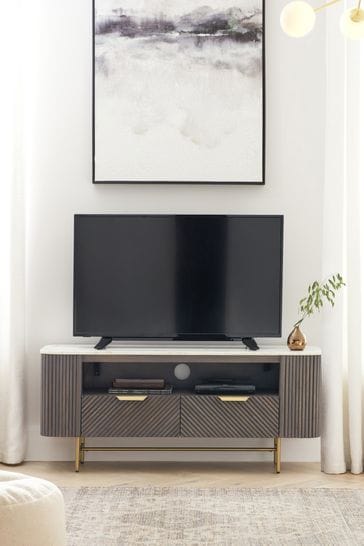 Dark Grey Valencia Marble Mango Wood Up to 55