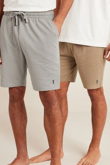 Grey/Tan Lightweight Shorts 2 Pack