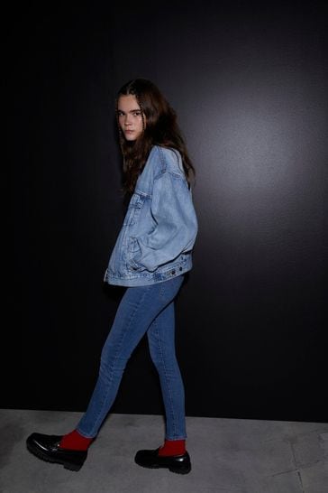 Soft black denim jacket shop