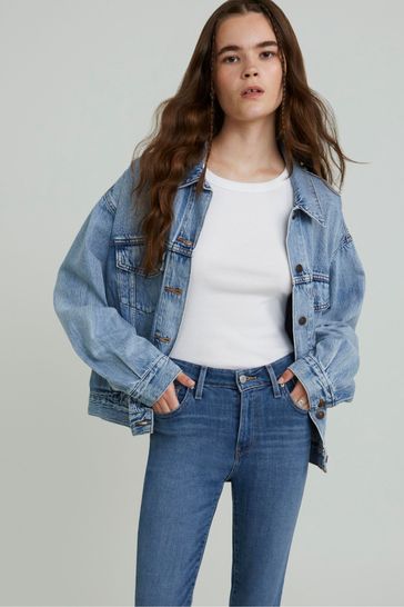 Levi's® Blue 90's Soft As Butter Mid Trucker Denim Jacket