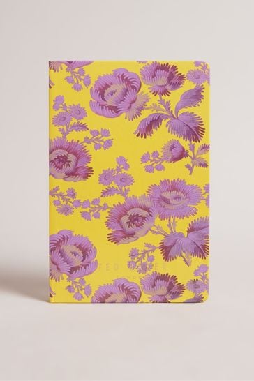 Ted Baker Yellow Ophelii Vintage Floral A5 Notebook