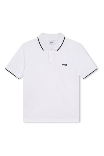 Boss white short sleeve shirt top