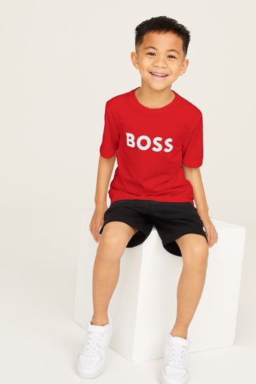 BOSS Red Logo Short Sleeved T-Shirt