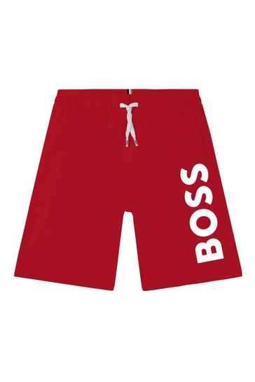 BOSS Red Logo Swim Shorts