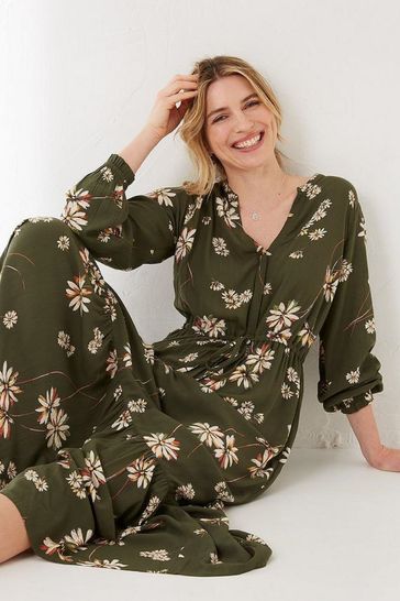 Buy FatFace Green Joyce Blossom Maxi Dress from Next Ireland