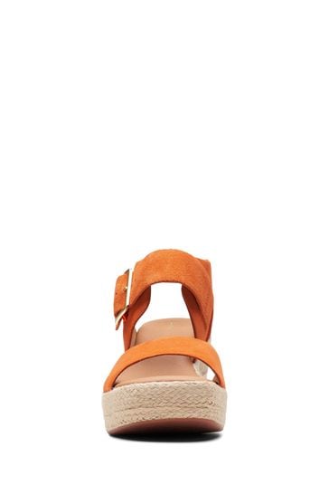 Clarks shop orange sandals