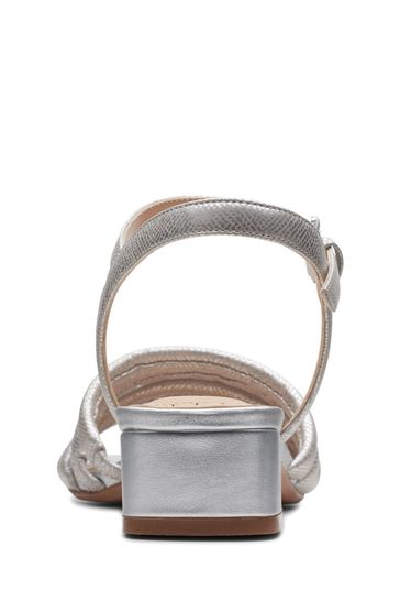 Buy Clarks Silver Metallic Seren25 Part Sandals from Next Ireland