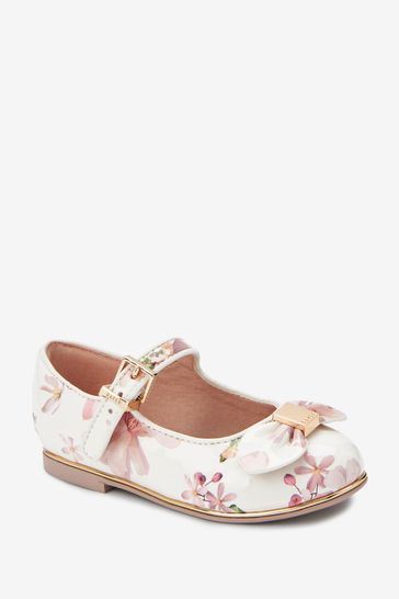 Ted baker white bow top shoes