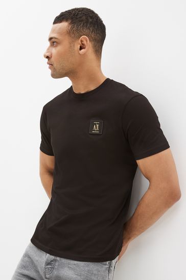 Armani Exchange Logo Black T-Shirt