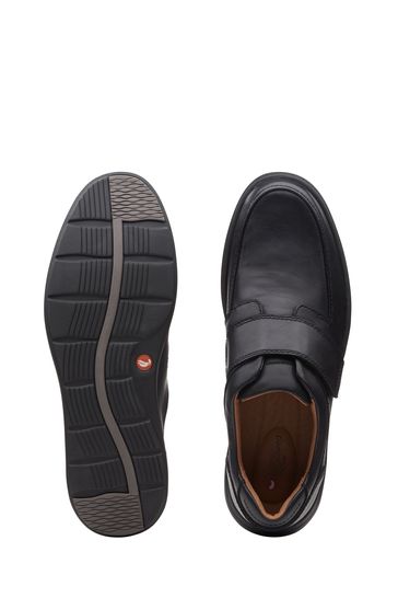 Buy Clarks Black Leather Un Abode Strap Shoes from Next Luxembourg