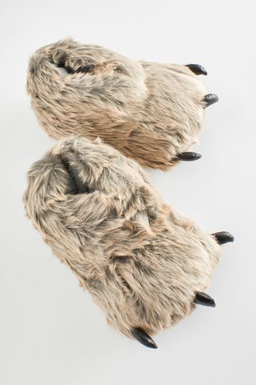 White monster cheap feet slippers