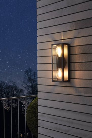 Buy Eglo Alamonte 1 Caged Industrial Outdoor Wall Light from the
