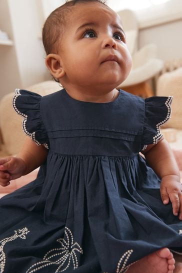 Navy blue new arrivals infant dress