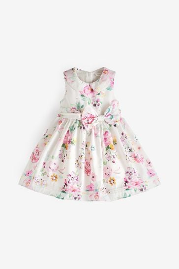Pink Floral Prom Baby Dress (0mths-2yrs)