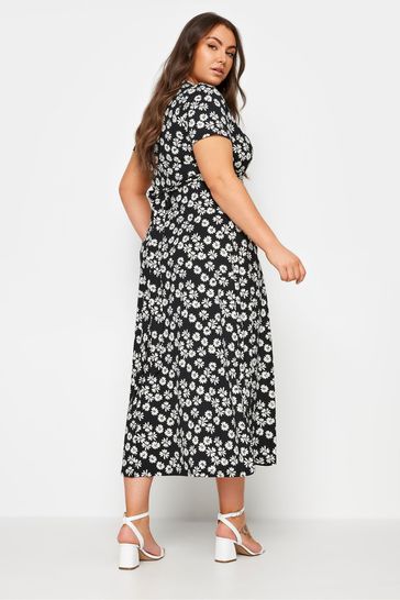 Striped wrap maxi dress discount