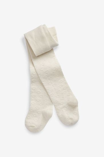 Buy Cotton Rich Textured Heart Tights 