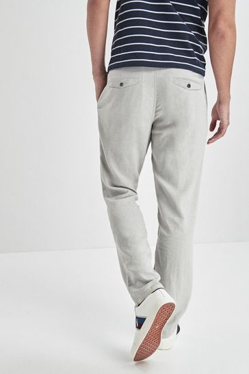 Buy Linen Blend Drawstring Trousers from the Next UK online shop