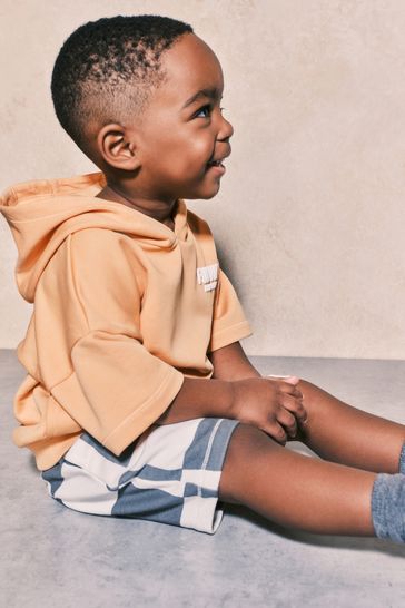 Buy Short Sleeve Hooded Sweatshirt and Shorts Set 3mths 7yrs from Next