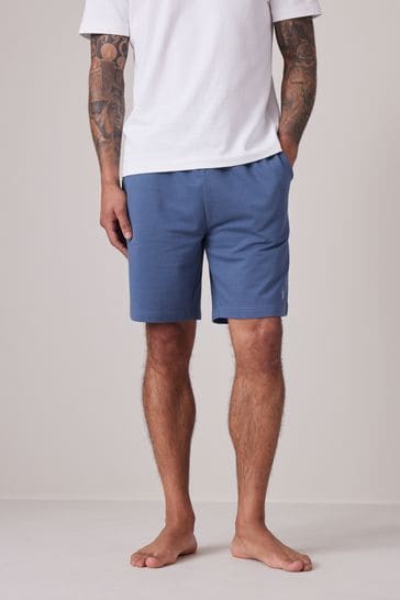 Blue 100% Cotton Lightweight Shorts