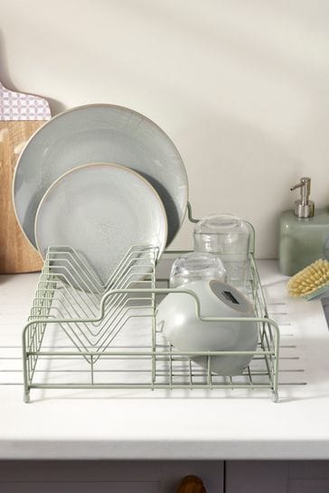 Sage Green Dish Drainer