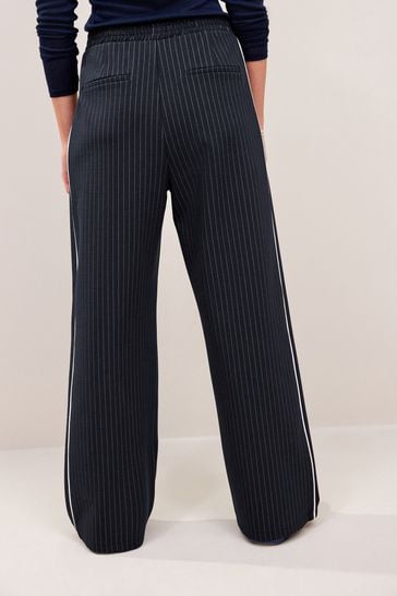 Buy Jersey Wide Leg Side Stripe Trousers from Next