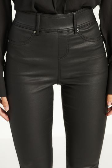 Buy Sculpt Pull On Coated Leggings from Next